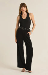 MICAH BLACK LINEN PANT PANT z supply 