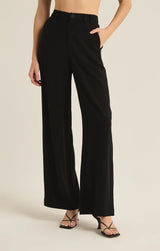 MICAH BLACK LINEN PANT PANT z supply 