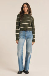 OLIVE MILAN STRIPE SWEATER Sweater z supply 