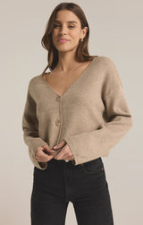 ESTELLE CARDIGAN (OATMEAL HEATHER) Cardigan z supply 