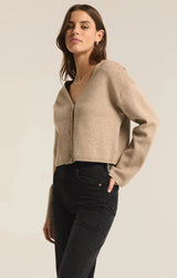 ESTELLE CARDIGAN (OATMEAL HEATHER) Cardigan z supply 