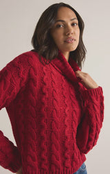 TIED TO YOU SWEATER (RED) Sweater z supply 