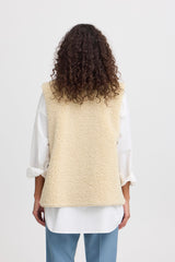 ALMOND MILK SHERPA VEST VEST ICHI 