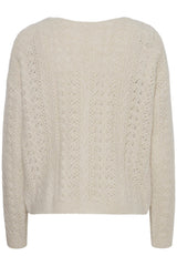 ALMOND MILK ELEGANT CARDIGAN Cardigan ICHI 