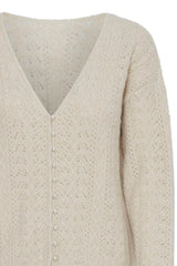 ALMOND MILK ELEGANT CARDIGAN Cardigan ICHI 