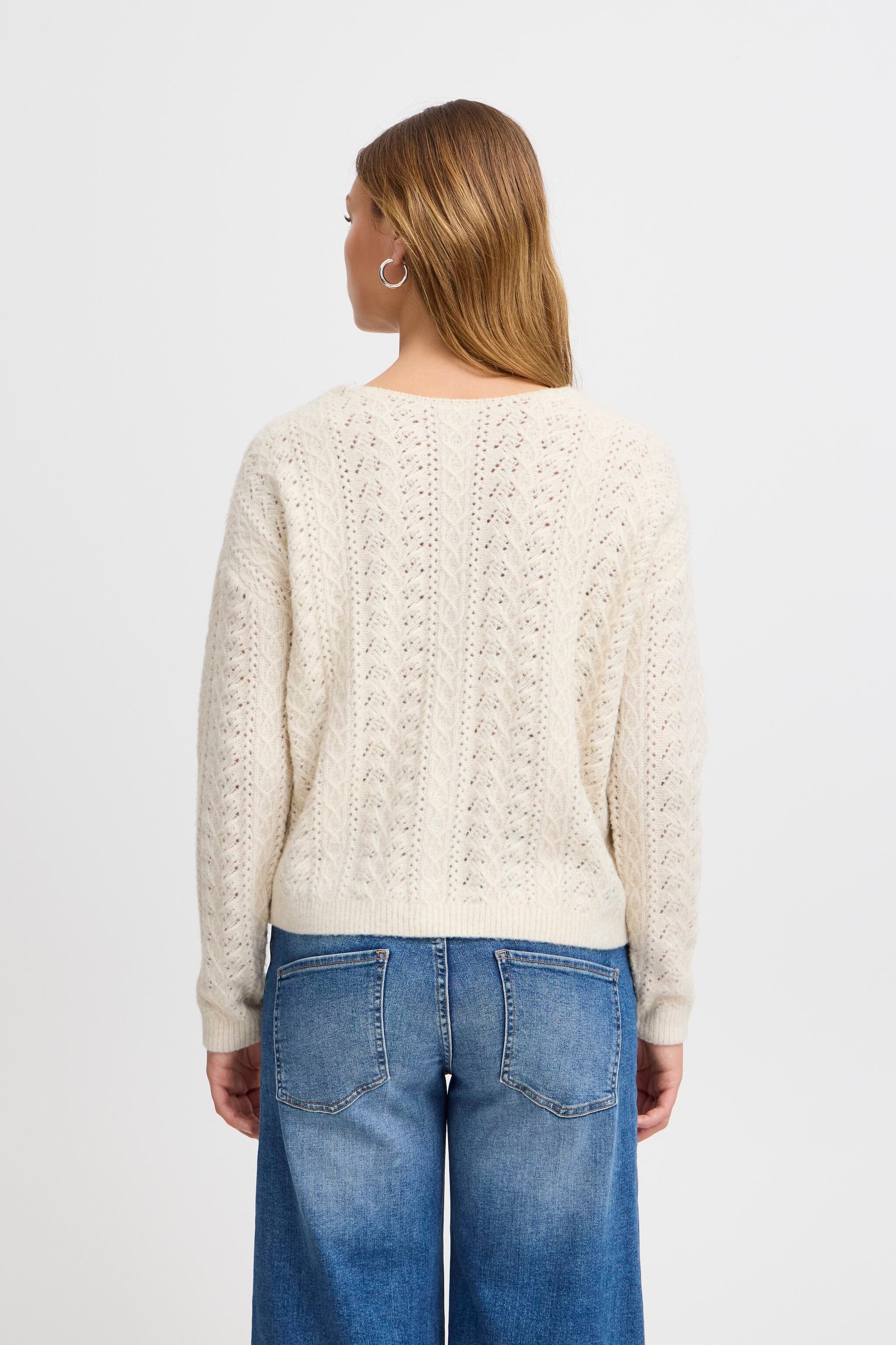 ALMOND MILK ELEGANT CARDIGAN Cardigan ICHI 