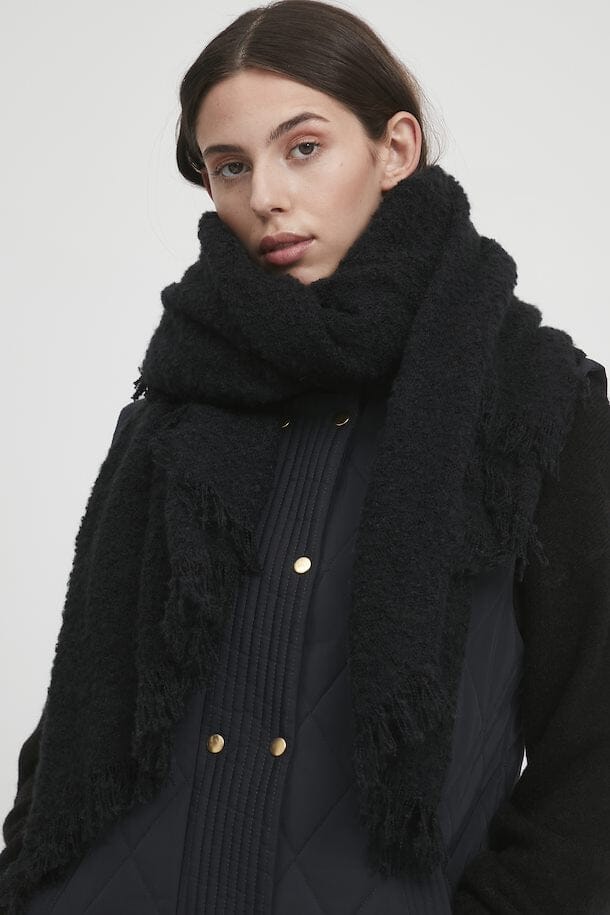 BEA BLACK SCARF Accessories ICHI 