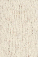 FUZZY CREAM KNIT SWEATER Sweater ICHI 