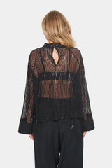 SEQUIN STRIP HOLIDAY BLOUSE Top saint tropez 