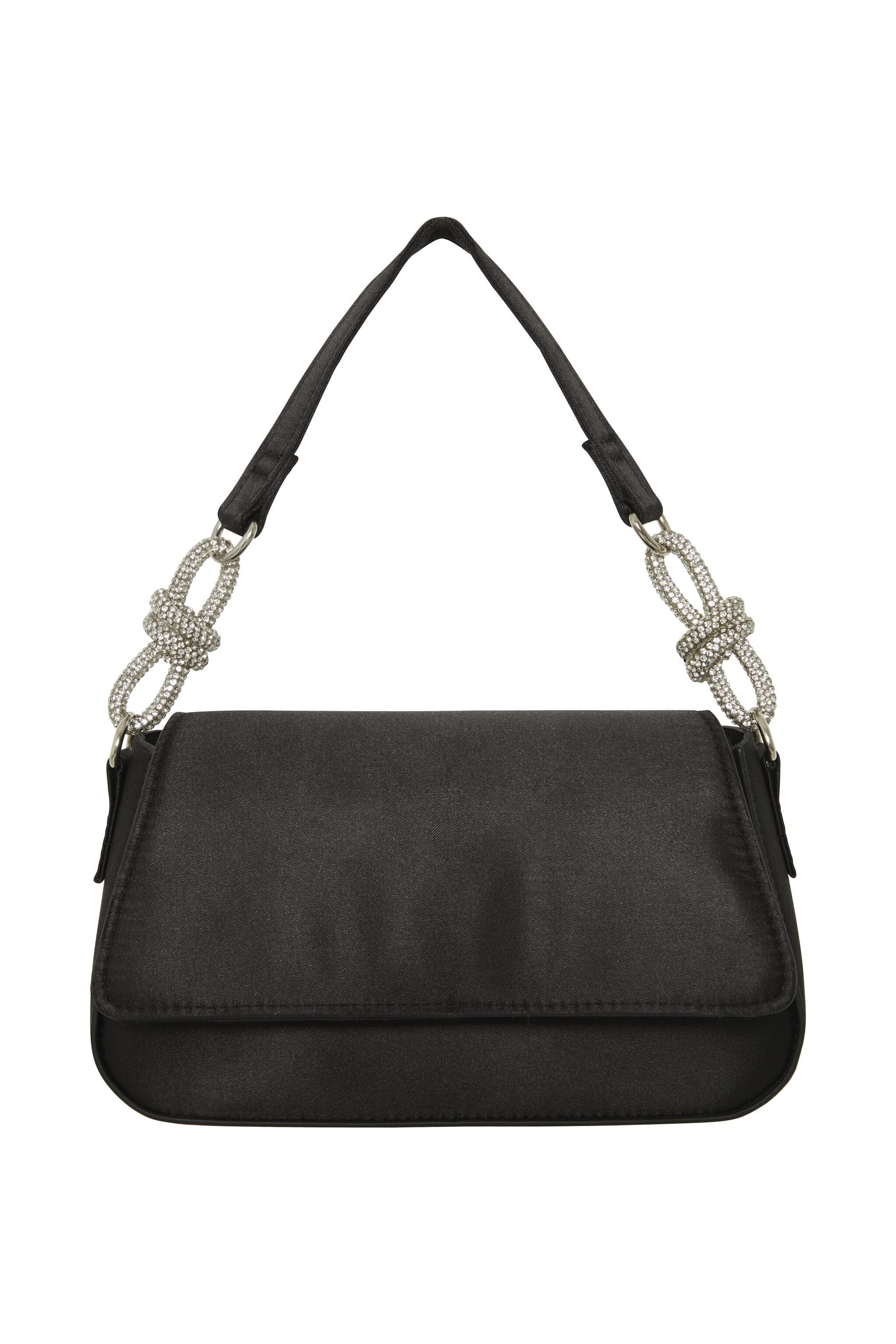 BLACK SATIN BAG Accessories ICHI 