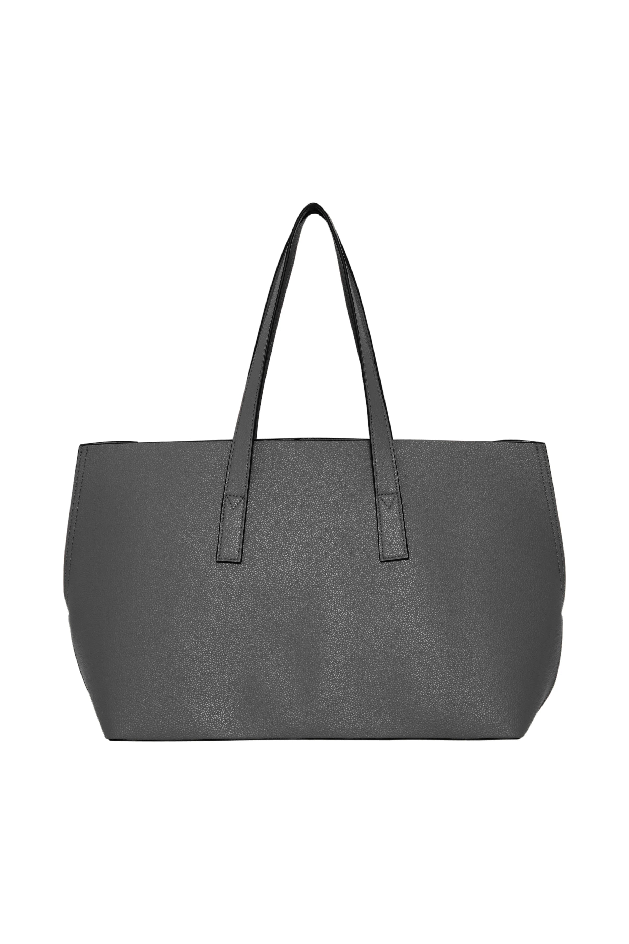 STRUCTURED BLACK TOTE BAG Accessories ICHI 