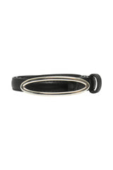 OVAL BUCKLE BELT (BLACK) 20122744 Accessories ICHI 