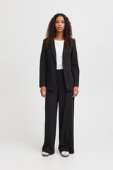 KATE OFFICE WIDE LEG TROUSER (BLK) PANT ICHI 