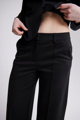 KATE OFFICE WIDE LEG TROUSER (BLK) PANT ICHI 