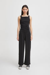 KATE STRAIGHT LEG TROUSER (BLACK) PANT ICHI 