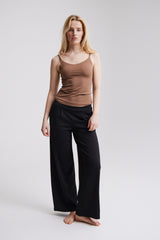 KATE STRAIGHT LEG TROUSER (BLACK) PANT ICHI 