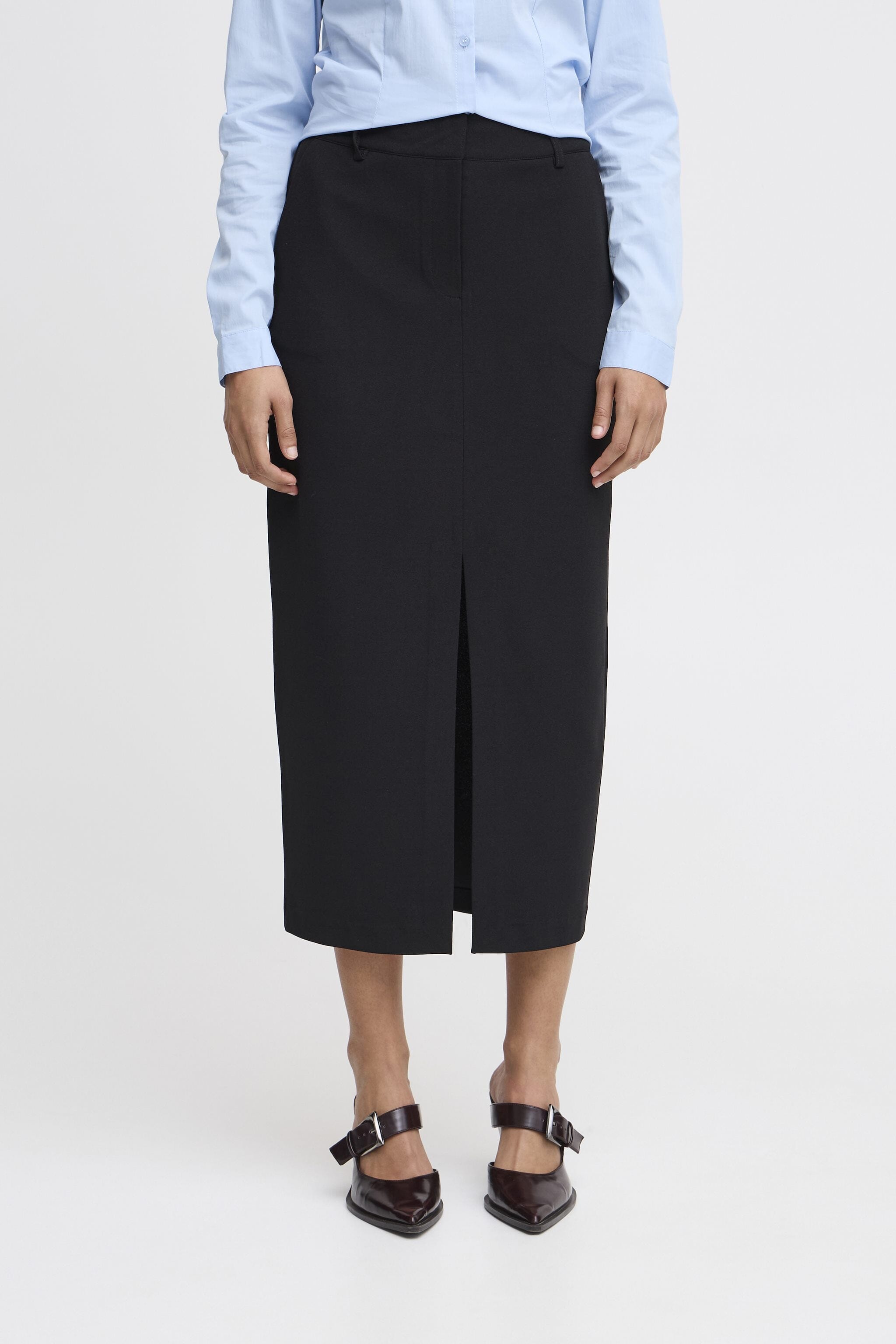 BLACK SUITING SKIRT Skirt ICHI 