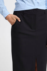 BLACK SUITING SKIRT Skirt ICHI 