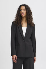 BLACK FITTED OFFICE BLAZER Blazer ICHI 