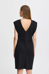 ABOVE THE KNEE BLACK DRESS Dress ICHI 