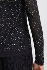 JEWELLED MESH TOP Top ICHI 