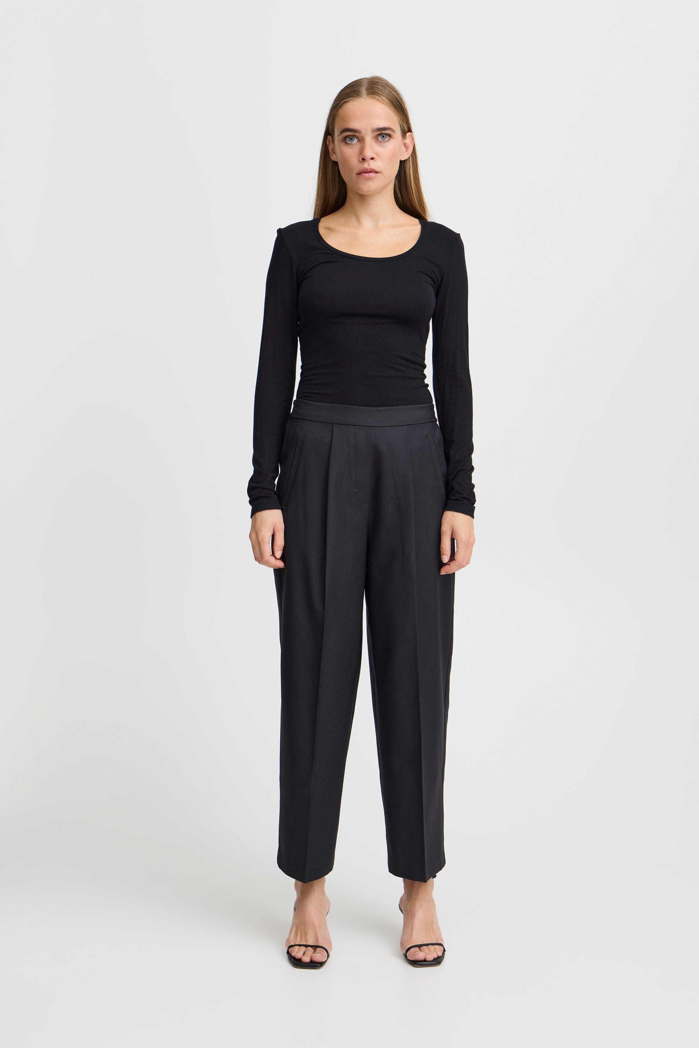 PLEATED FRONT TROUSER PANT ICHI 