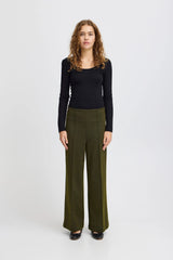 KATE JACQUARD PANT (VERDE) PANT ICHI 