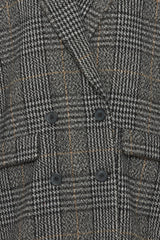 RELAXED FIT PLAID COAT Jacket B YOUNG 