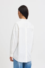 OPEN BACK BUTTON DOWN SHIRT Top ICHI 