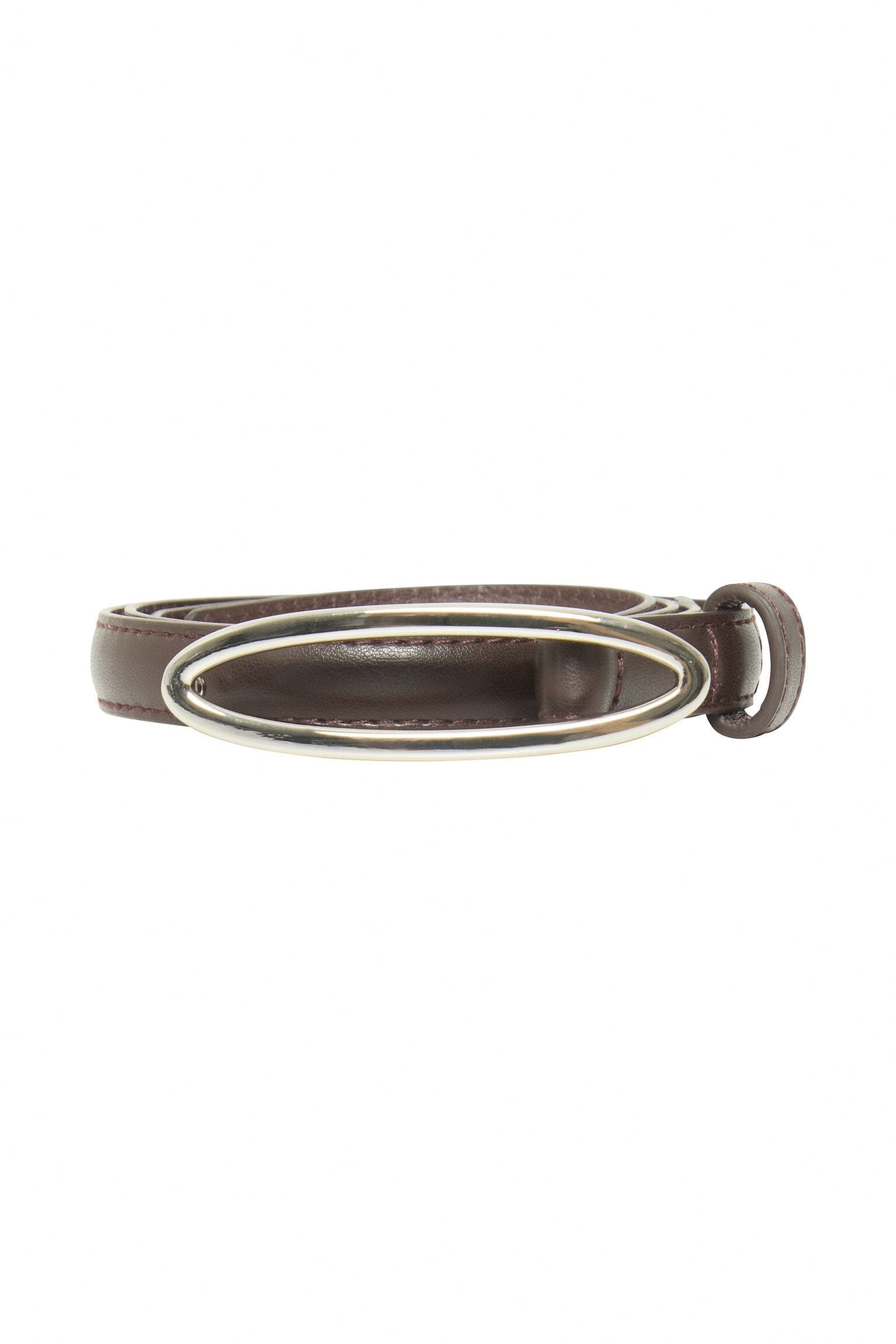 OVAL BUCKLE BELT (BROWN) Accessories ICHI 