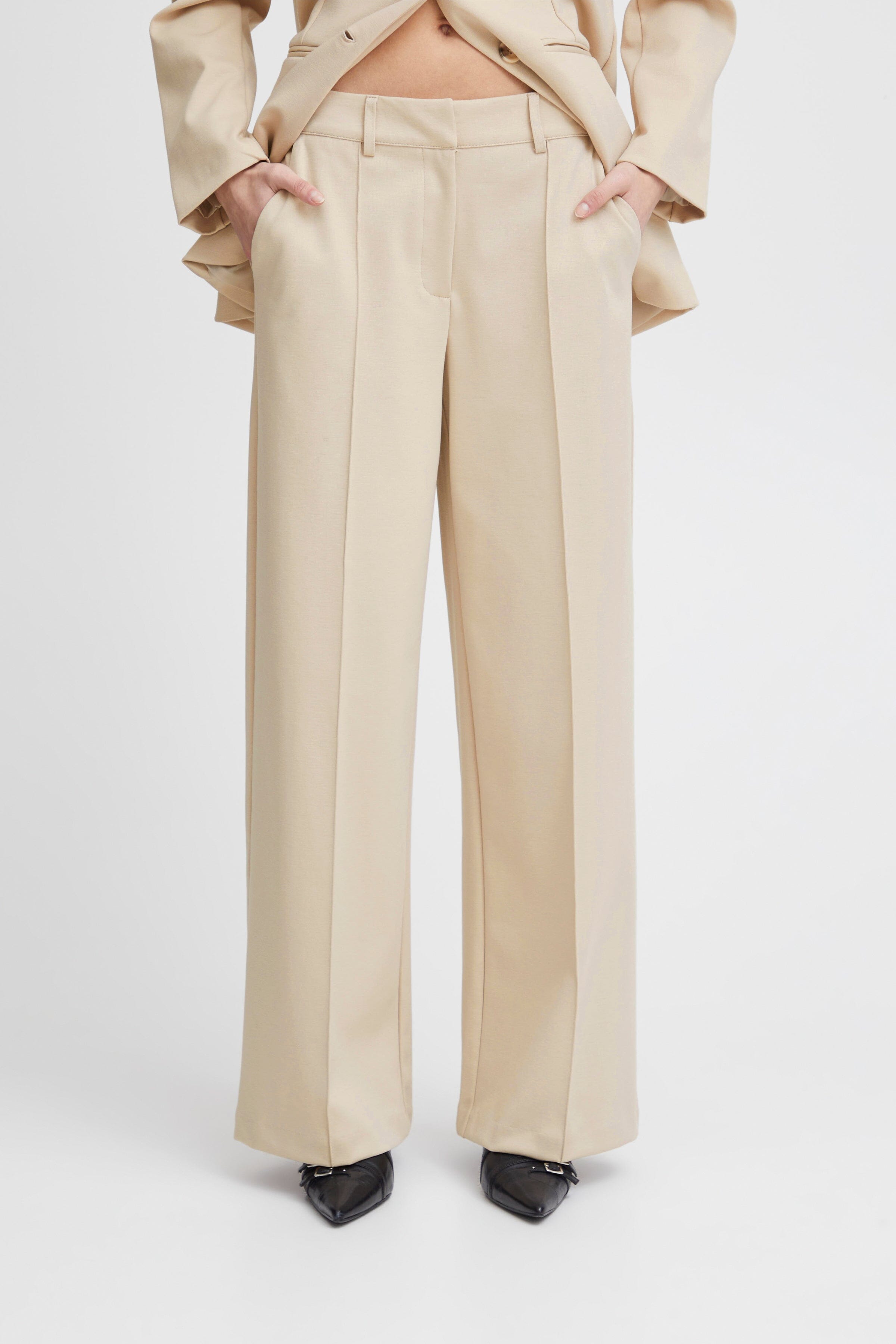 KATE OFFICE WIDE LEG (DOE) PANT ICHI 