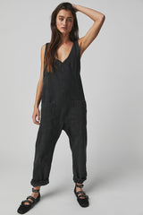 HIGH ROLLER JUMPSUIT (BLACK) PANT FREE PEOPLE 