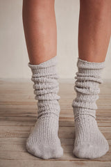 STAPLE SLOUCH SOCKS (GREY) Accessories FREE PEOPLE 