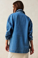 MADISON CITY DENIM JACKET (SOLAR WASH) Jacket FREE PEOPLE 