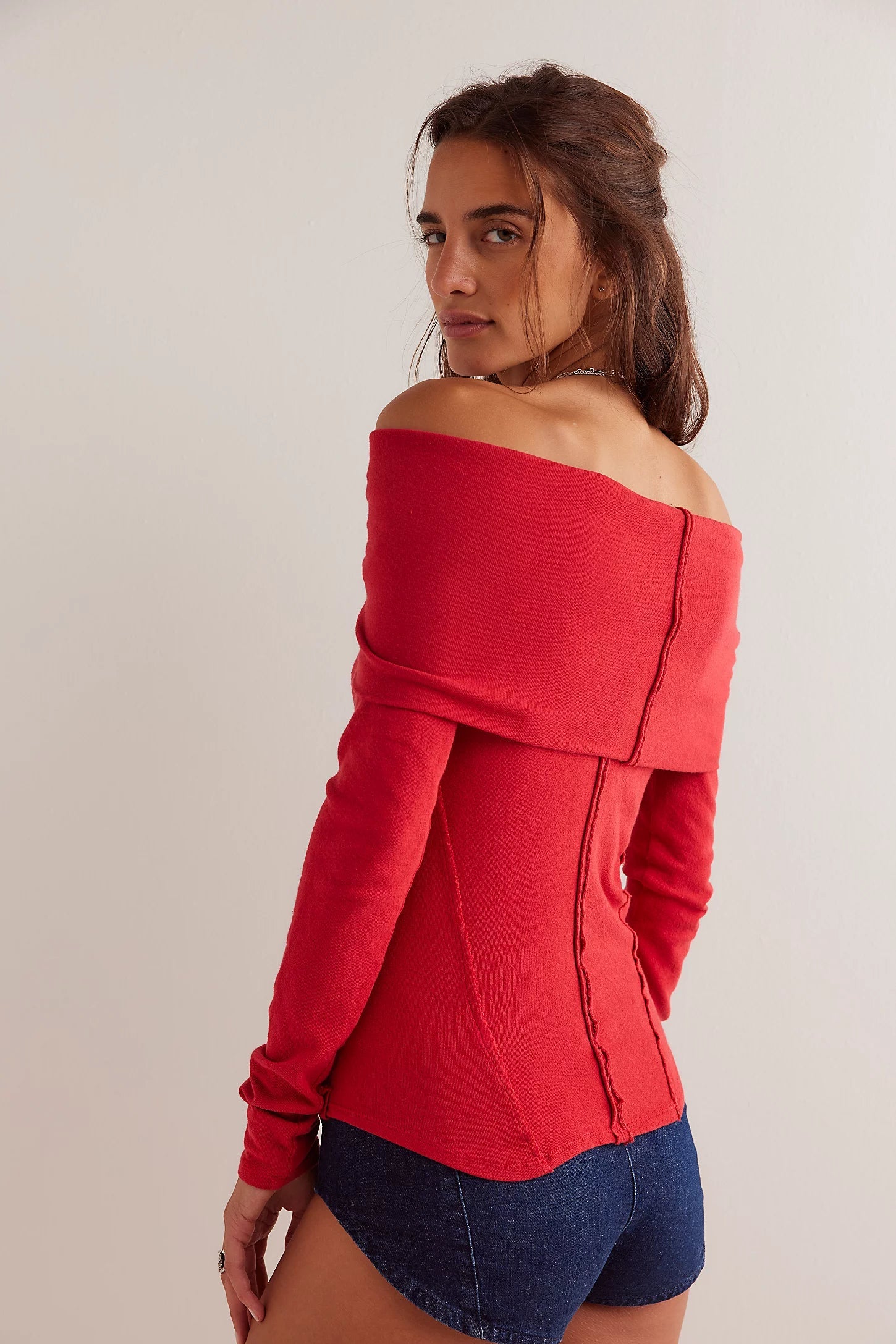 IRIS LAYERING TOP (RED) Top FREE PEOPLE 