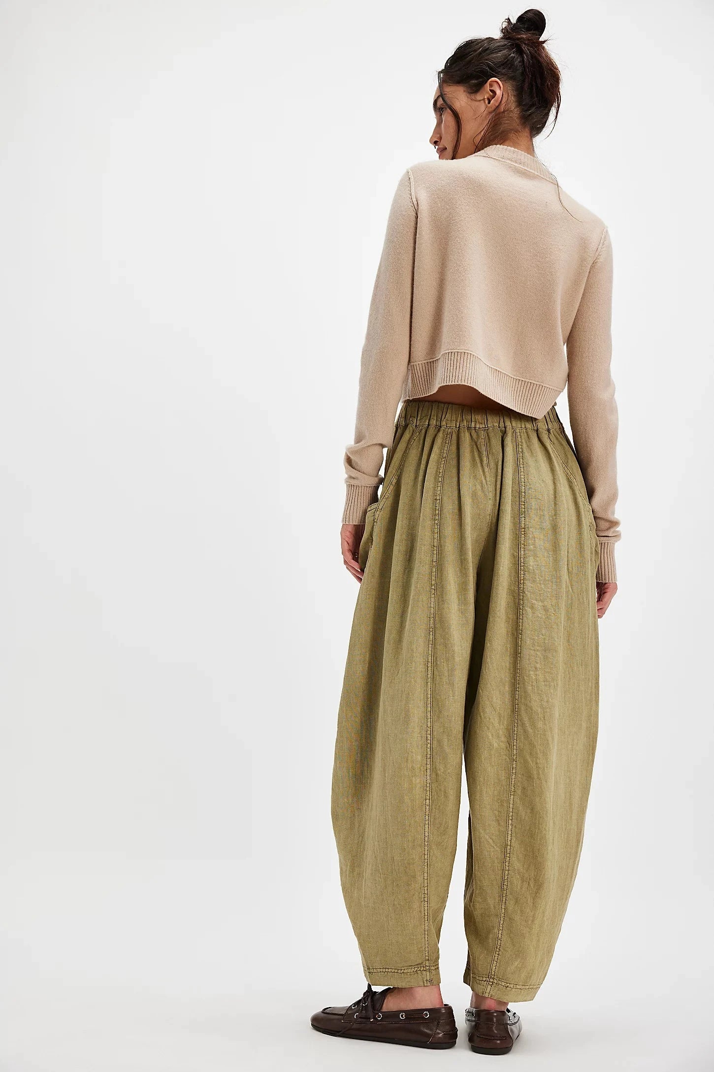 FREE PEOPLE HIGH ROAD BARREL (MOSS) PANT FREE PEOPLE 