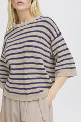 KALA ELEVATED KNIT SWEATER (BEIGE) Sweater B YOUNG 