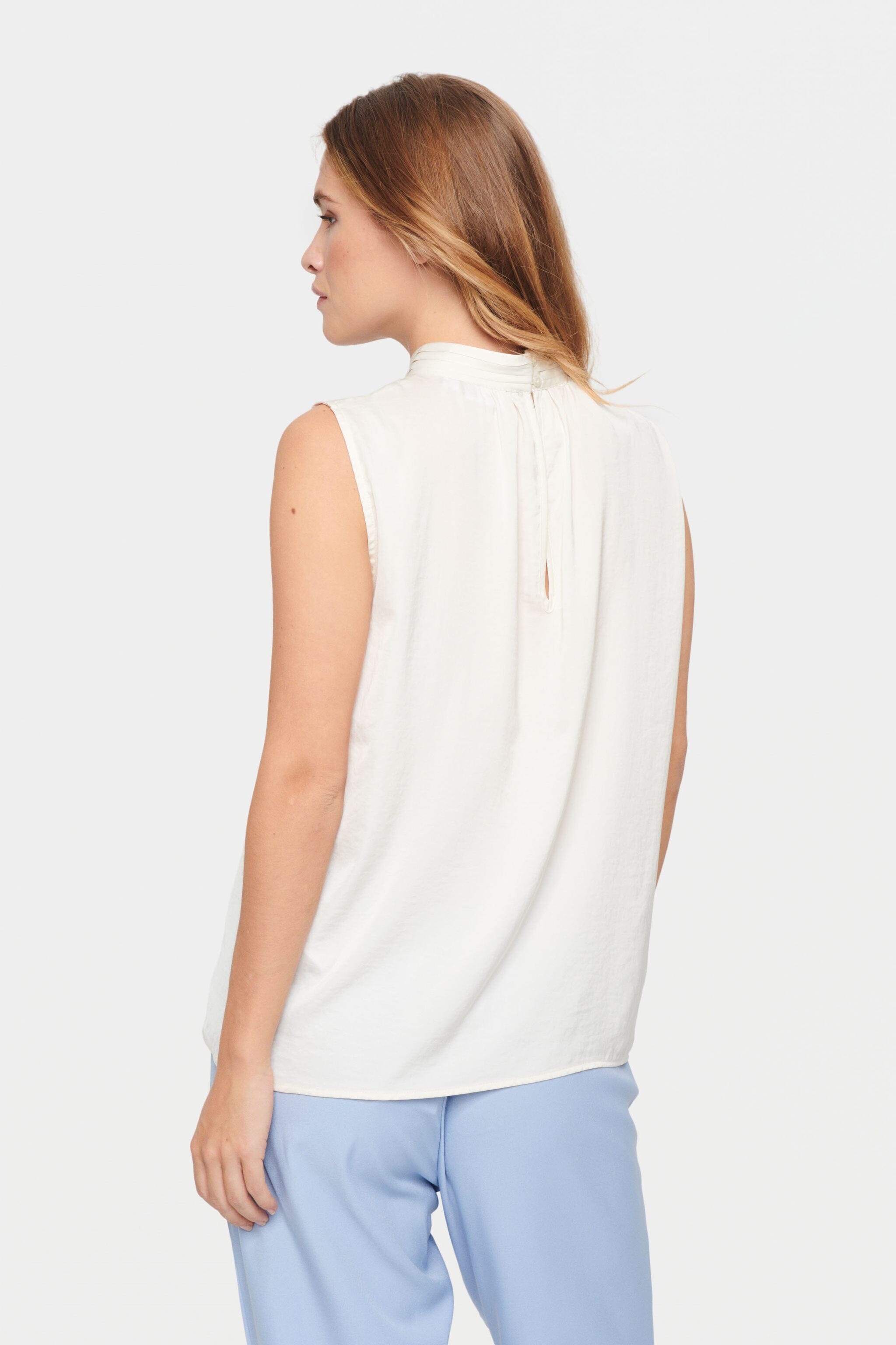 SLEEVELESS SATIN BLOUSE Top saint tropez 