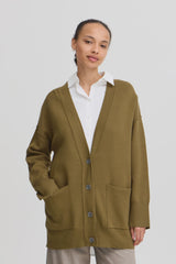 OLIVE CASUAL BUTTON DOWN CARDIGAN Cardigan B YOUNG 