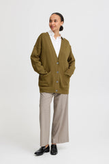 OLIVE CASUAL BUTTON DOWN CARDIGAN Cardigan B YOUNG 