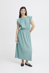 SKY PLEATED MIDI DRESS Dress ICHI 