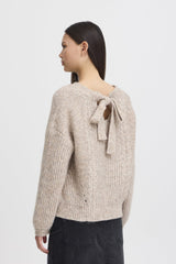 TIE BACK KNIT SWEATER Sweater ICHI 