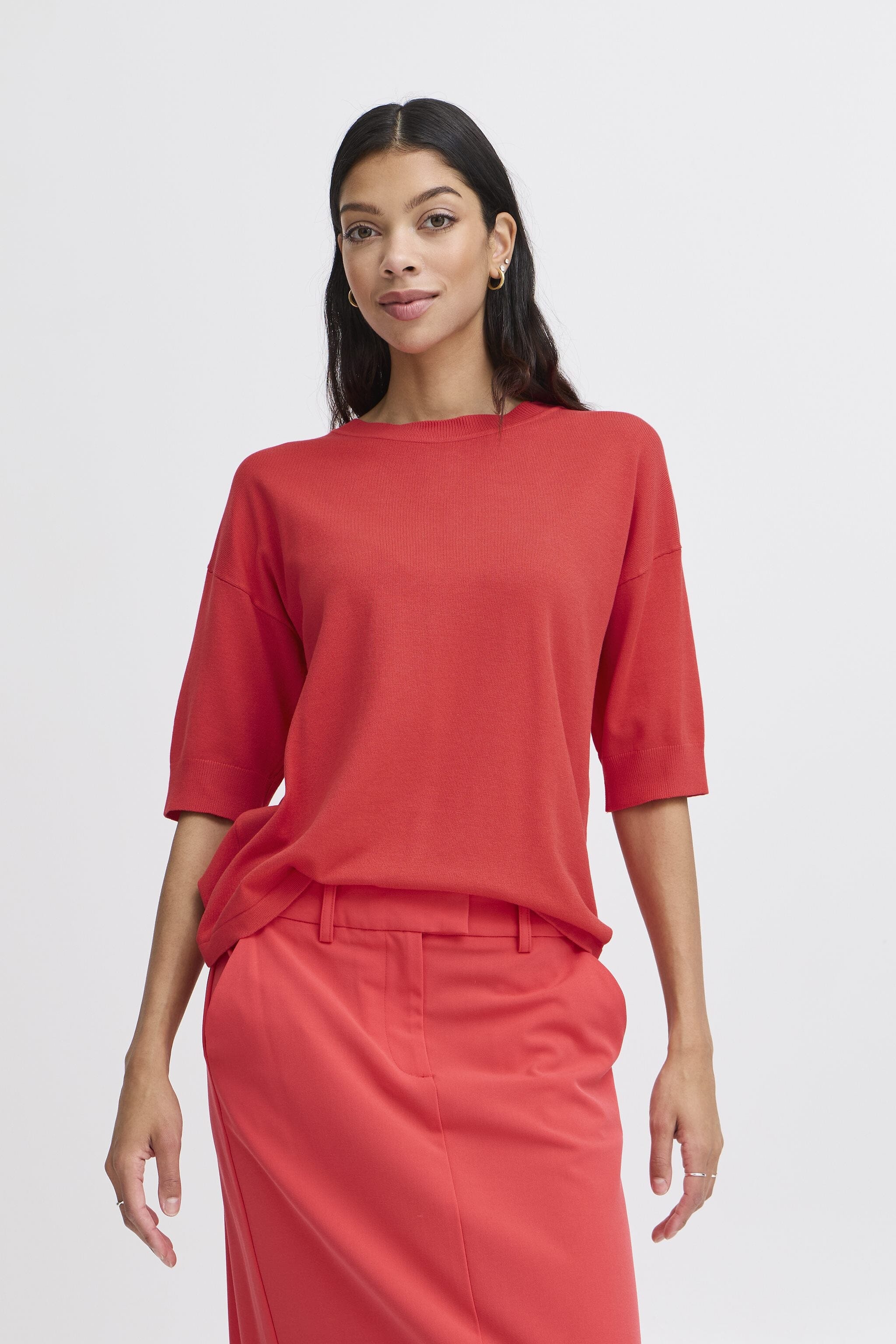 MOIRA RED KNIT TOP Top B YOUNG 