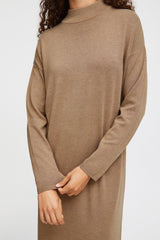 ELEVATED CAMEL SWEATER DRESS Dress B YOUNG 