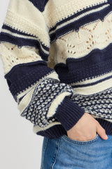 MONTAUK KNIT VNECK SWEATER Sweater ICHI 