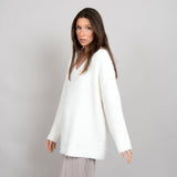 WINTER WHITE VNECK SWEATER Sweater RD STYLE 