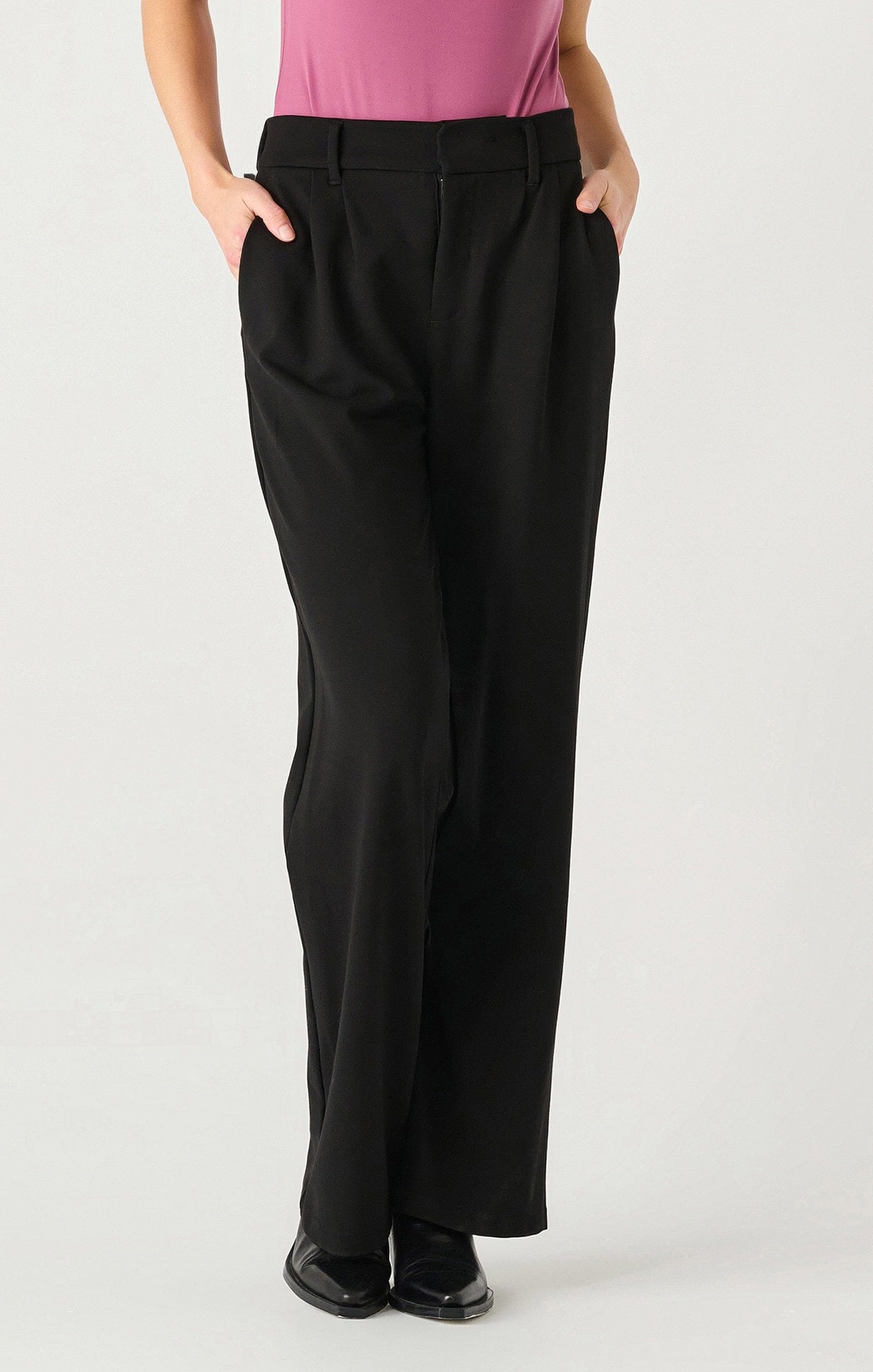 WIDE LEG PONTE OFFICE TROUSER PANT Dex 