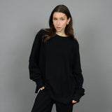 HIGH LOW TRAVEL CREWNECK (BLACK) Sweater RD STYLE 