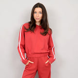 RED TRACK PULLOVER Sweater RD STYLE 