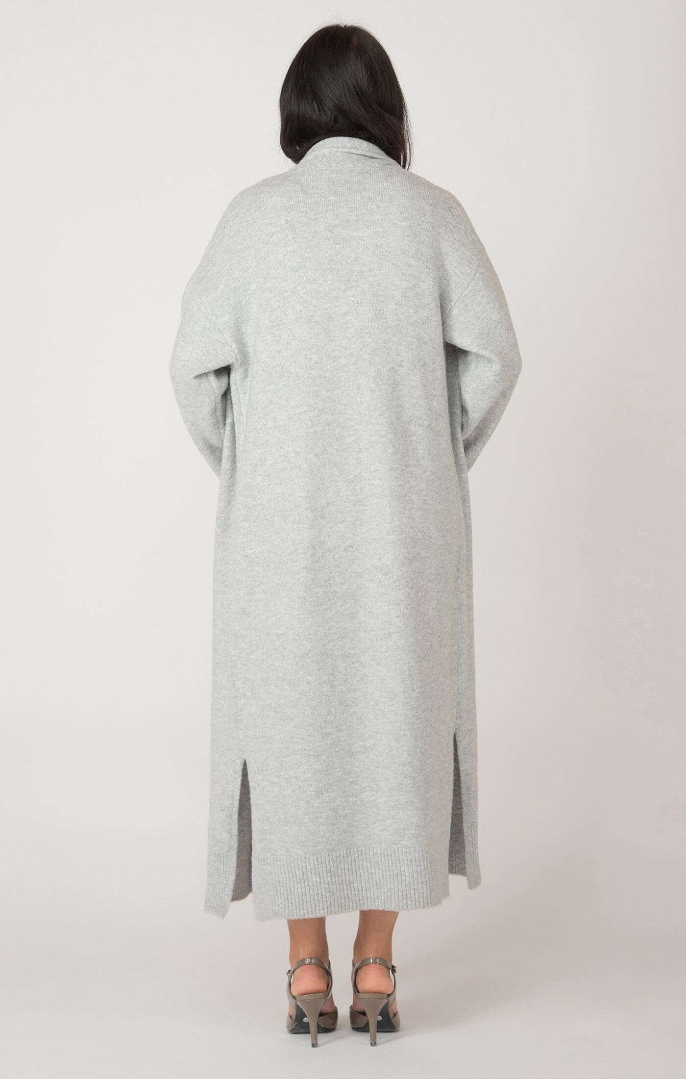 OVERSIZED GREY COZY MAXI CARDIGAN Cardigan Dex 